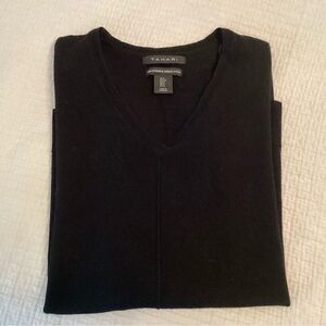 Tahari 100% Fine Merino Wool Sweater, black, Size Small, NWT